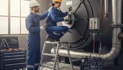 Boiler repair technician serving homes in Saint Petersburg, FL with professional plumbing service