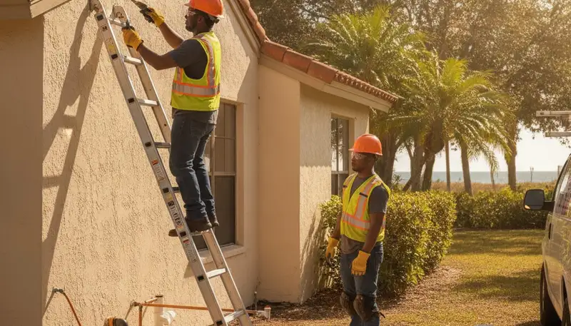 Plumber repairing a pipe in Saint Petersburg, FL for reliable plumbing service