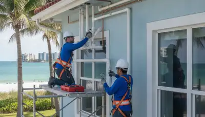 Plumber repairing a pipe in Saint Petersburg, FL for fast plumbing repair service