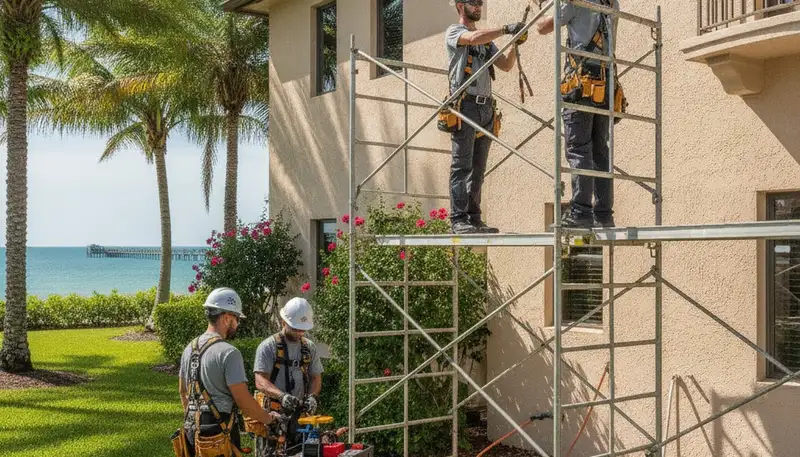Plumber repairing a pipe in Saint Petersburg, FL for fast plumbing service