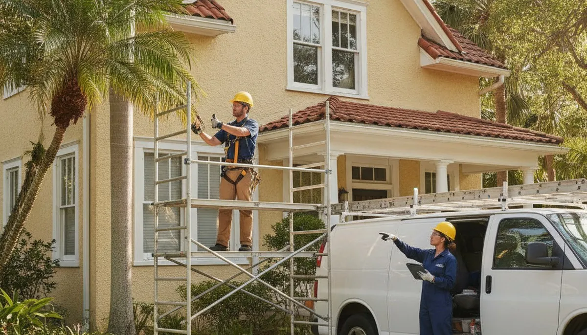 Plumber repairing a pipe in Saint Petersburg, FL for plumbing repair service
