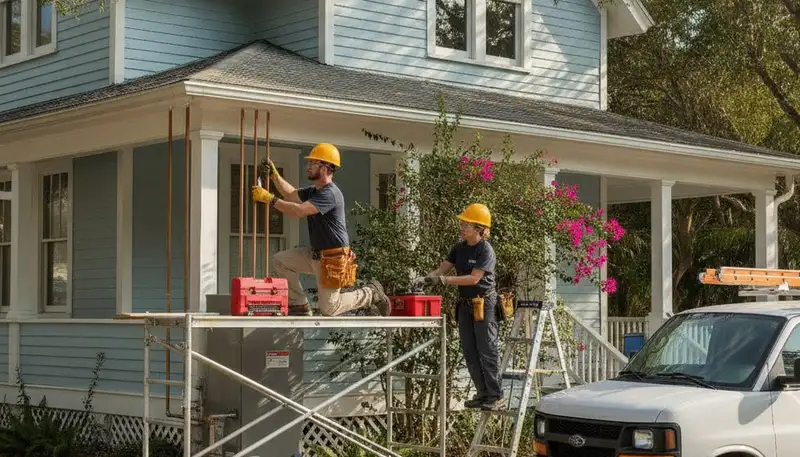 Plumbing repair service van in Saint Petersburg, FL for emergency and residential plumbing repairs