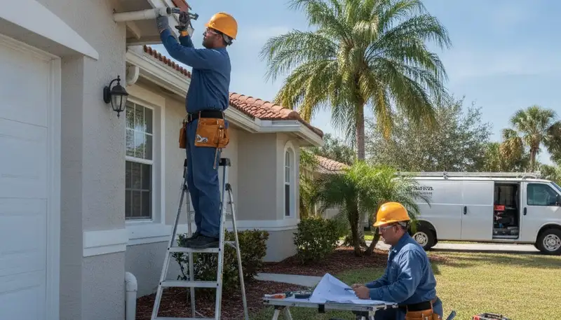 Plumber repairing a sink in Saint Petersburg, FL for fast plumbing repair service