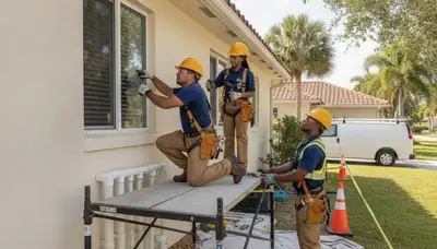 Plumber repairing a pipe in Saint Petersburg, FL for fast plumbing service