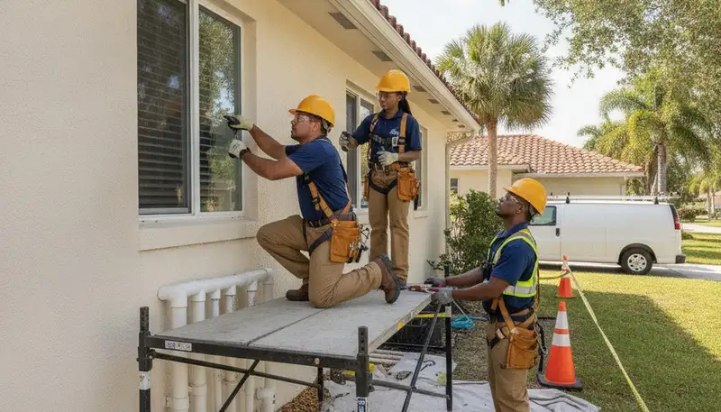 Plumber repairing a pipe in Saint Petersburg, FL for fast plumbing service