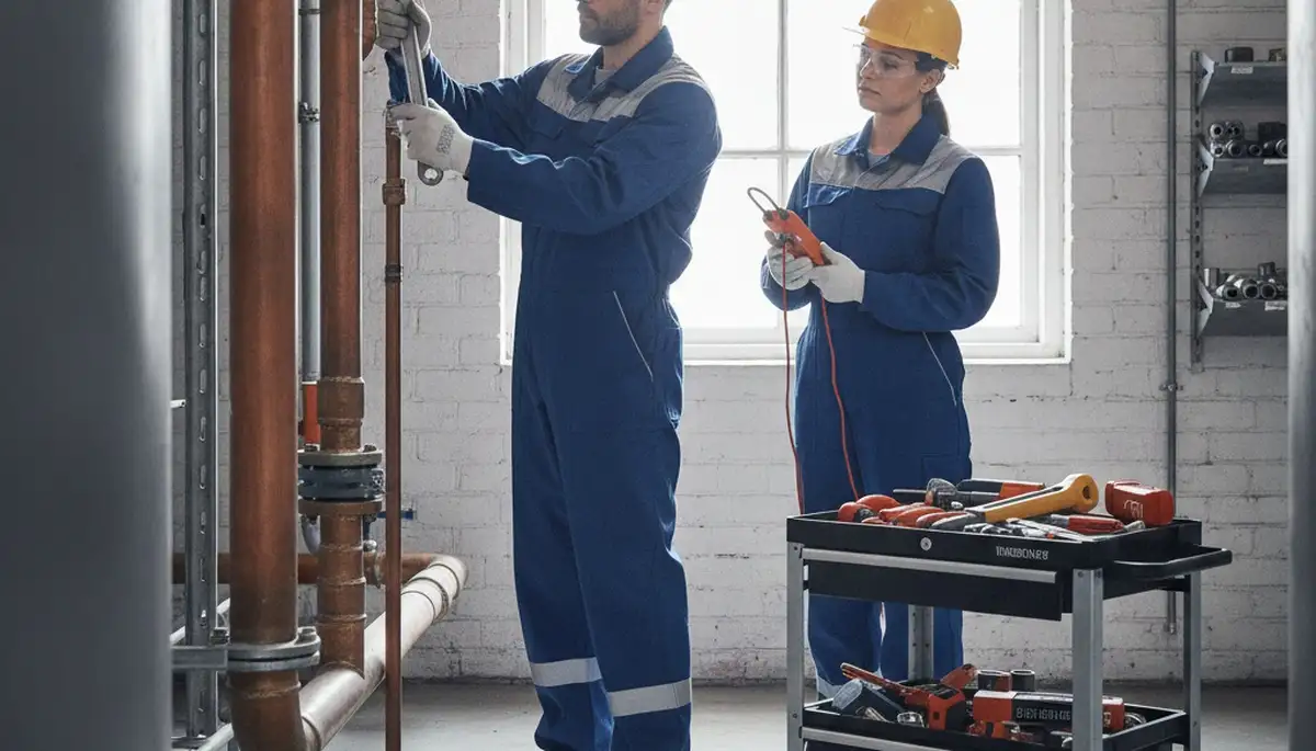 Plumber repairing pipes in Saint Petersburg, FL home for reliable plumbing service
