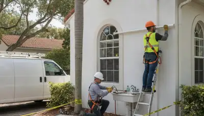 Plumber repairing a leak in Saint Petersburg, FL for a residential plumbing service