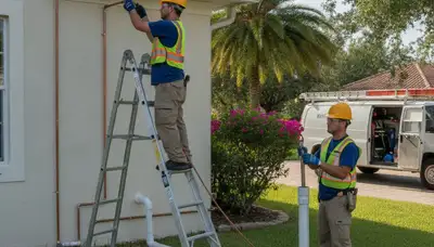 Plumber repairing a leak in Saint Petersburg, FL for plumbing repair service