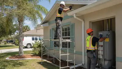 Plumber repairing a leak in Saint Petersburg, FL for residential plumbing service